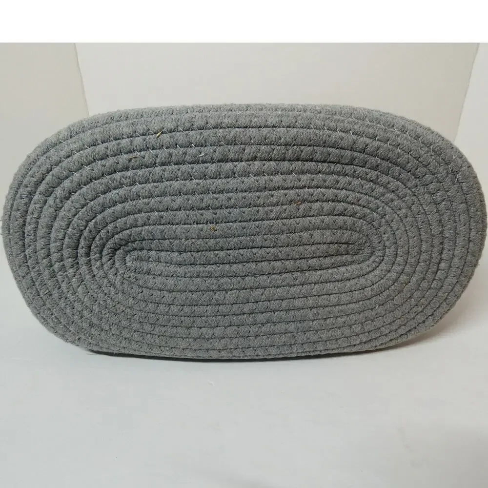 Woven Rope Organizer Diaper Storage Caddy Nursery Lined Handles